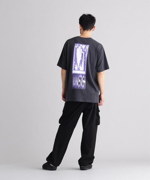 MANASTASH(マナスタッシュ)の「MANASTASH/マナスタッシュ/HEMP TEE MOON(Tシャツ/カットソー・メンズ・ブラック/ラベンダー・M/S/XL/L)」の7枚目の写真