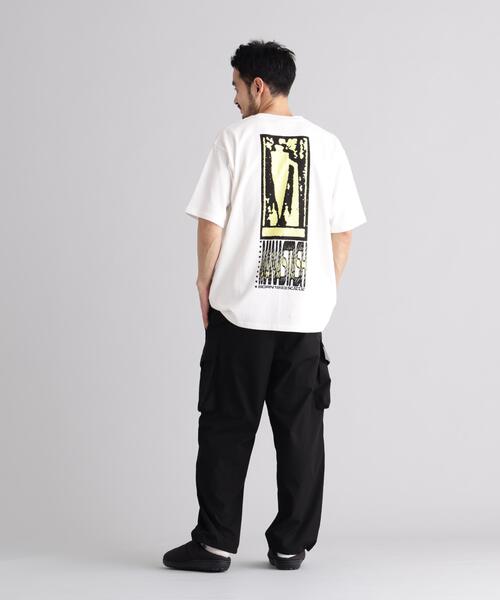 MANASTASH(マナスタッシュ)の「MANASTASH/マナスタッシュ/HEMP TEE MOON(Tシャツ/カットソー・メンズ・ブラック/ラベンダー・M/S/XL/L)」の12枚目の写真