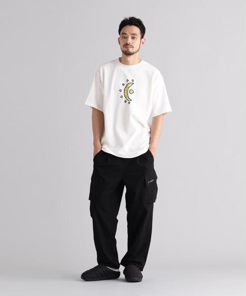 MANASTASH(マナスタッシュ)の「MANASTASH/マナスタッシュ/HEMP TEE MOON(Tシャツ/カットソー・メンズ・ブラック/ラベンダー・M/S/XL/L)」の13枚目の写真