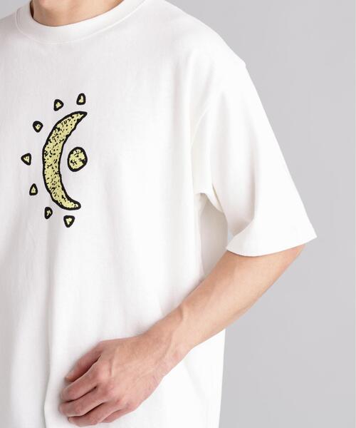 MANASTASH(マナスタッシュ)の「MANASTASH/マナスタッシュ/HEMP TEE MOON(Tシャツ/カットソー・メンズ・ブラック/ラベンダー・M/S/XL/L)」の17枚目の写真