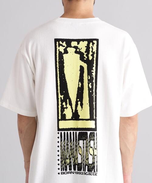 MANASTASH(マナスタッシュ)の「MANASTASH/マナスタッシュ/HEMP TEE MOON(Tシャツ/カットソー・メンズ・ブラック/ラベンダー・M/S/XL/L)」の19枚目の写真