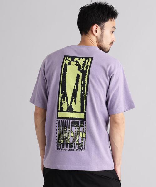 MANASTASH(マナスタッシュ)の「MANASTASH/マナスタッシュ/HEMP TEE MOON(Tシャツ/カットソー・メンズ・ブラック/ラベンダー・M/S/XL/L)」の21枚目の写真