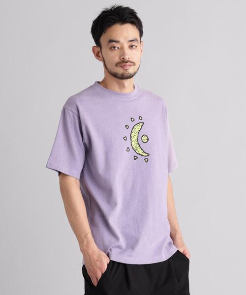 MANASTASH(マナスタッシュ)の「MANASTASH/マナスタッシュ/HEMP TEE MOON(Tシャツ/カットソー・メンズ・ブラック/ラベンダー・M/S/XL/L)」の22枚目の写真