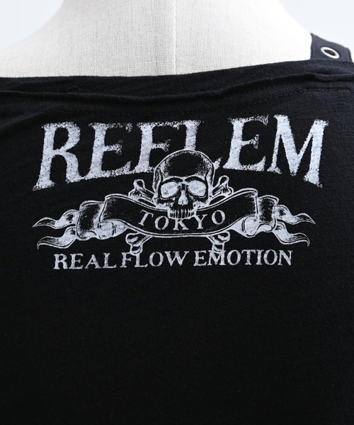 REFLEM(レフレム)の「『REFLEM/レフレム』パンクレイヤードアシメトップス/ハーフスリーブカットソー(Tシャツ/カットソー・レディース・ブラック/ホワイト・L/M)」の21枚目の写真