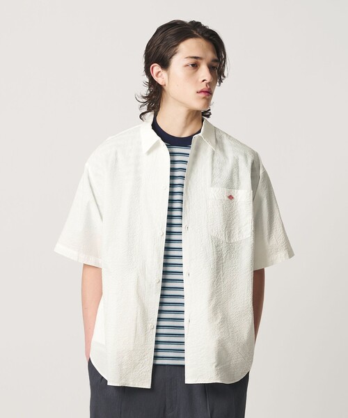 DANTON(ダントン)の「<DANTON>ロゴ シャツ(シャツ/ブラウス・メンズ・オフホワイト/ブラック・42/40)」の6枚目の写真