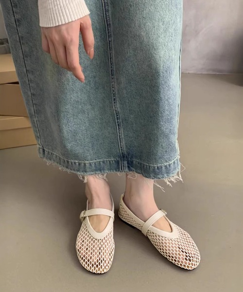 by LEGNA(バイレグナ)の「メッシュメリージェーンシューズ(パンプス・レディース・ホワイト系その他/ブラック系その他/ブラック系その他2・24cm/25cm/23cm/22cm/23.5cm/22.5cm/24.5cm)」の12枚目の写真