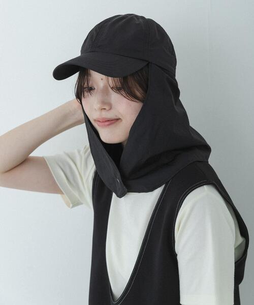 URBAN RESEARCH Sonny Label(アーバンリサーチサニーレーベル)の「UVカットサンシェードハット(キャップ・レディース・ライトブラウン/ブラック/ベージュ・ONE)」の4枚目の写真