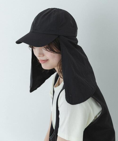 URBAN RESEARCH Sonny Label(アーバンリサーチサニーレーベル)の「UVカットサンシェードハット(キャップ・レディース・ライトブラウン/ブラック/ベージュ・ONE)」の5枚目の写真