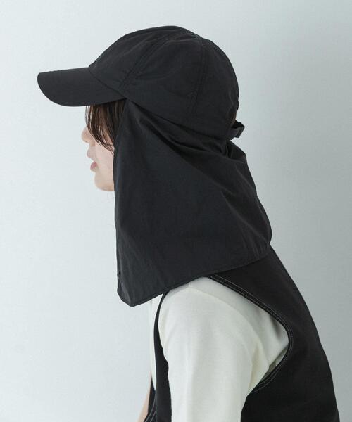 URBAN RESEARCH Sonny Label(アーバンリサーチサニーレーベル)の「UVカットサンシェードハット(キャップ・レディース・ライトブラウン/ブラック/ベージュ・ONE)」の6枚目の写真