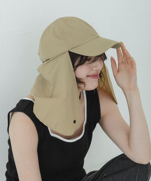 URBAN RESEARCH Sonny Label(アーバンリサーチサニーレーベル)の「UVカットサンシェードハット(キャップ・レディース・ライトブラウン/ブラック/ベージュ・ONE)」の14枚目の写真