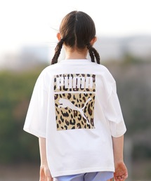 PUMA（プーマ）の「PUMA/プーマ キッズ 半袖 Tシャツ バックプリント レオパード柄 639318（Tシャツ/カットソー）」