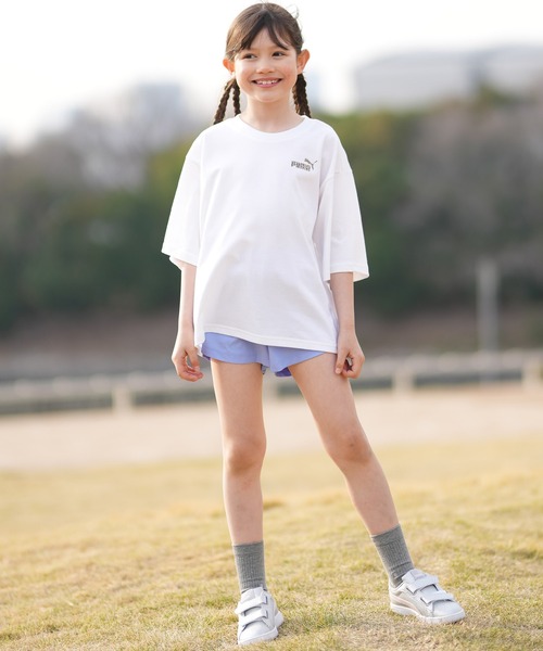 PUMA（プーマ）の「PUMA/プーマ キッズ 半袖 Tシャツ バックプリント レオパード柄 639318（Tシャツ/カットソー・キッズ・ブラック/ホワイト・130cm/140cm/150cm/160cm）」の6枚目の写真