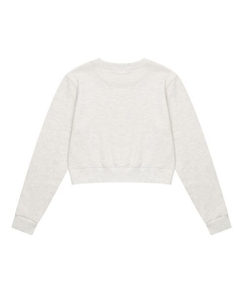 HYEYEONG KIM(ヘヨン キム)の「ロゴクロップスウェットシャツ-ライトグレー(スウェット・レディース・その他・LARGE/MEDIUM/SMALL)」の2枚目の写真
