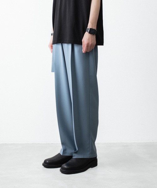 ATTACHMENT(アタッチメント)の「【 LIMITED 】PE ライトトロピカル イージートラウザーズ / PE LIGHT TROPICAL EASY TROUSERS(スラックス・メンズ・ライトブルー/ブラック/グレー・1/3/2/4)」の20枚目の写真