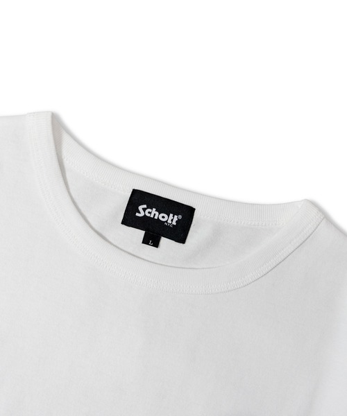 Schott(ショット)の「Schott-短丈 GLITTER EAGLE COMPACT T-SHIRT(Tシャツ/カットソー・メンズ・ブラック/ホワイト・M/XL/L)」の19枚目の写真