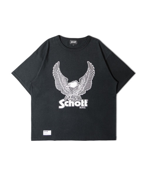 Schott(ショット)の「Schott-短丈 GLITTER EAGLE COMPACT T-SHIRT(Tシャツ/カットソー・メンズ・ブラック/ホワイト・M/XL/L)」の17枚目の写真