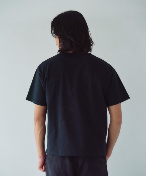 Schott(ショット)の「Schott-短丈 GLITTER EAGLE COMPACT T-SHIRT(Tシャツ/カットソー・メンズ・ブラック/ホワイト・M/XL/L)」の4枚目の写真
