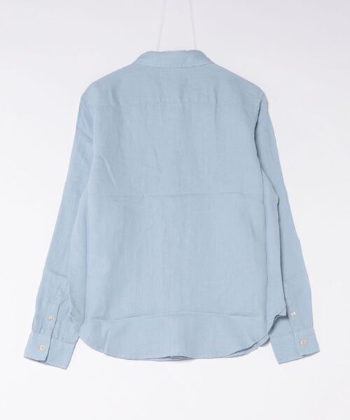 ALLSAINTS(オールセインツ)の「LOOM LONG SLEEVE LINEN SHIRT | LOOM 長袖 リネン シャツ(シャツ/ブラウス・メンズ・ブルー系その他・L/M/S/XS)」の2枚目の写真