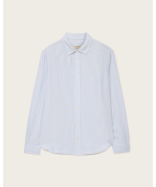 ALLSAINTS(オールセインツ)の「LOOM LONG SLEEVE LINEN SHIRT | LOOM 長袖 リネン シャツ(シャツ/ブラウス・メンズ・ブルー系その他・L/M/S/XS)」の8枚目の写真