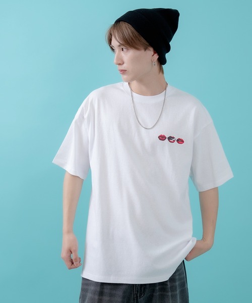 SIDEWAY STANCE(サイドウェイスタンス)の「【SIDEWAY STANCE】リップス半袖Tシャツ 70440(Tシャツ/カットソー・メンズ・ブラック/ホワイト/パープル・MEDIUM/SMALL/X-LARGE/LARGE)」の4枚目の写真