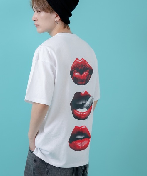 SIDEWAY STANCE(サイドウェイスタンス)の「【SIDEWAY STANCE】リップス半袖Tシャツ 70440(Tシャツ/カットソー・メンズ・ブラック/ホワイト/パープル・MEDIUM/SMALL/X-LARGE/LARGE)」の5枚目の写真