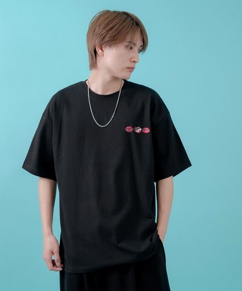 SIDEWAY STANCE(サイドウェイスタンス)の「【SIDEWAY STANCE】リップス半袖Tシャツ 70440(Tシャツ/カットソー・メンズ・ブラック/ホワイト/パープル・MEDIUM/SMALL/X-LARGE/LARGE)」の8枚目の写真