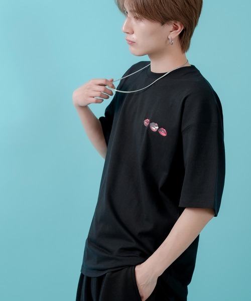 SIDEWAY STANCE(サイドウェイスタンス)の「【SIDEWAY STANCE】リップス半袖Tシャツ 70440(Tシャツ/カットソー・メンズ・ブラック/ホワイト/パープル・MEDIUM/SMALL/X-LARGE/LARGE)」の9枚目の写真