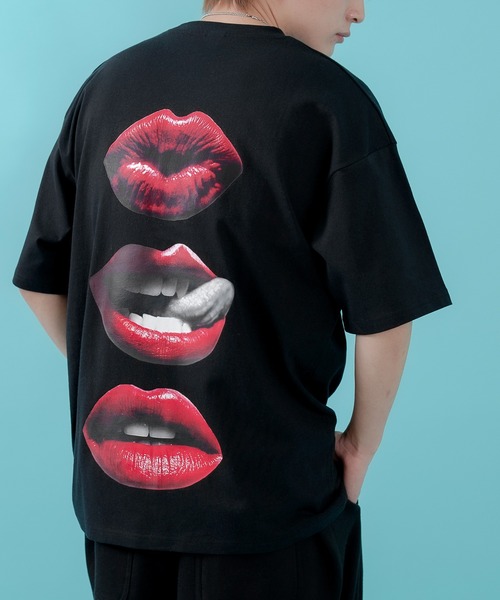 SIDEWAY STANCE(サイドウェイスタンス)の「【SIDEWAY STANCE】リップス半袖Tシャツ 70440(Tシャツ/カットソー・メンズ・ブラック/ホワイト/パープル・MEDIUM/SMALL/X-LARGE/LARGE)」の10枚目の写真