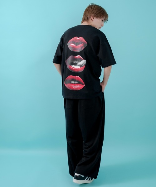 SIDEWAY STANCE(サイドウェイスタンス)の「【SIDEWAY STANCE】リップス半袖Tシャツ 70440(Tシャツ/カットソー・メンズ・ブラック/ホワイト/パープル・MEDIUM/SMALL/X-LARGE/LARGE)」の12枚目の写真