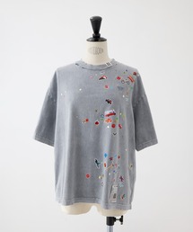 Maison MIHARA YASUHIRO（メゾンミハラヤスヒロ）の「【MIHARA YASUHIRO/ミハラヤスヒロ】BLEACHED KIDS STICKER TEE/ブリーチキッズステッカーT/ウォッシャブル（Tシャツ/カットソー）」