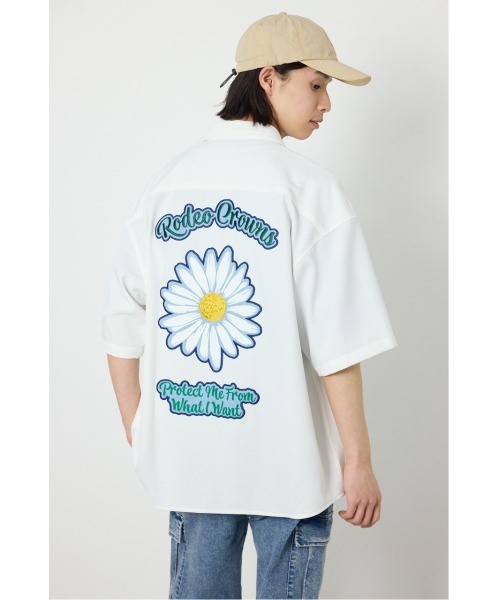 RODEO CROWNS WIDE BOWL(ロデオクラウンズワイドボウル)の「COOL MAX パナマデイジーシャツ(シャツ/ブラウス・メンズ・ブルー/チャコールグレー/ホワイト・MEDIUM/LARGE)」の11枚目の写真