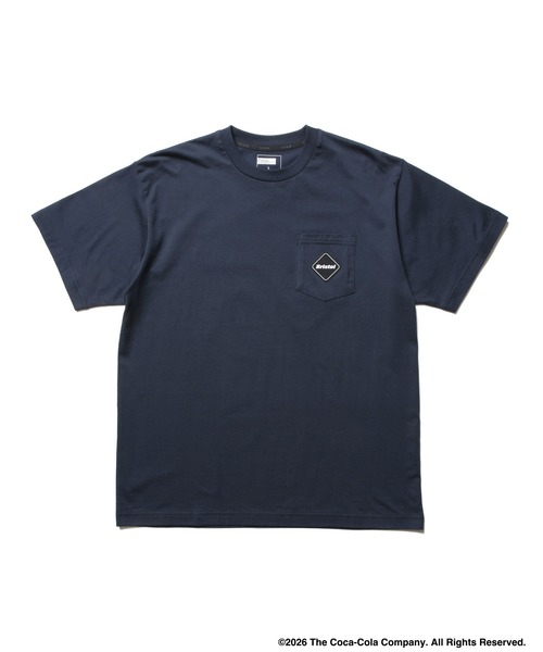 F.C.Real Bristol(エフシーレアルブリストル)の「Coca-Cola GLOBE LOGO EMBLEM POCKET TEE(Tシャツ/カットソー・メンズ・ネイビー/ブラック/オレンジ/ホワイト・MEDIUM/SMALL/XX-LARGE/X-LARGE/LARGE)」の4枚目の写真