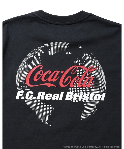 F.C.Real Bristol(エフシーレアルブリストル)の「Coca-Cola GLOBE LOGO EMBLEM POCKET TEE(Tシャツ/カットソー・メンズ・ネイビー/ブラック/オレンジ/ホワイト・MEDIUM/SMALL/XX-LARGE/X-LARGE/LARGE)」の11枚目の写真