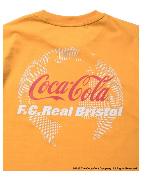 F.C.Real Bristol(エフシーレアルブリストル)の「Coca-Cola GLOBE LOGO EMBLEM POCKET TEE(Tシャツ/カットソー・メンズ・ネイビー/ブラック/オレンジ/ホワイト・MEDIUM/SMALL/XX-LARGE/X-LARGE/LARGE)」の7枚目の写真