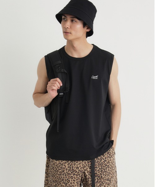 CAMP7(キャンプセブン)の「OneOceanノースリーブ(タンクトップ・メンズ・ブラック/ホワイト・S/M/L/XL)」の3枚目の写真