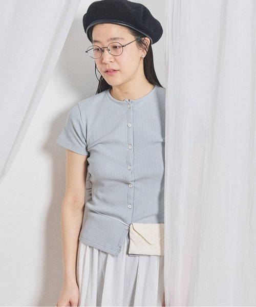 fig Ｌondon（フィグロンドン）の「Hi-twist tereko pullover（Tシャツ/カットソー・レディース・サックスブルー/ブラック/ボルドー・FREE）」の4枚目の写真