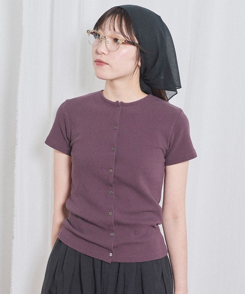 fig Ｌondon（フィグロンドン）の「Hi-twist tereko pullover（Tシャツ/カットソー・レディース・サックスブルー/ブラック/ボルドー・FREE）」の9枚目の写真