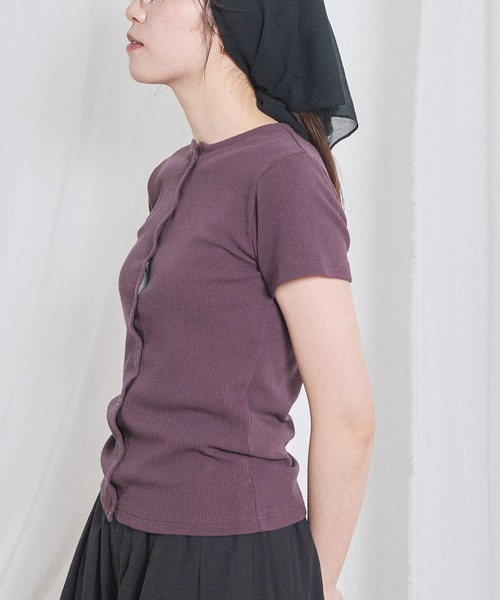 fig Ｌondon（フィグロンドン）の「Hi-twist tereko pullover（Tシャツ/カットソー・レディース・サックスブルー/ブラック/ボルドー・FREE）」の11枚目の写真