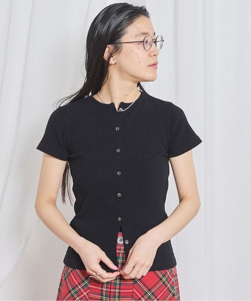 fig Ｌondon（フィグロンドン）の「Hi-twist tereko pullover（Tシャツ/カットソー・レディース・サックスブルー/ブラック/ボルドー・FREE）」の18枚目の写真