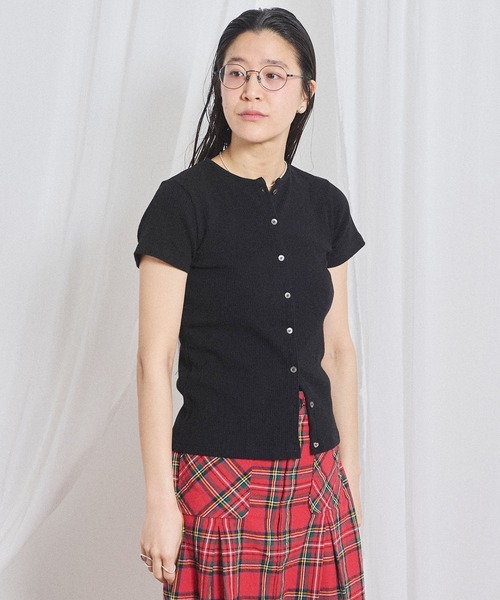 fig Ｌondon（フィグロンドン）の「Hi-twist tereko pullover（Tシャツ/カットソー・レディース・サックスブルー/ブラック/ボルドー・FREE）」の16枚目の写真