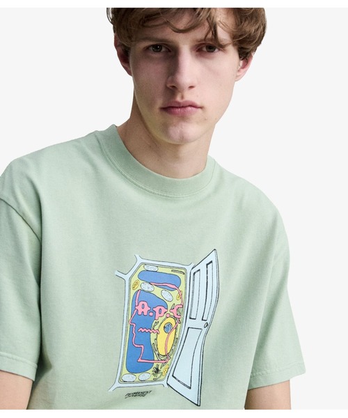 A.P.C.(アーペーセー)の「T-SHIRT A.P.C. X BRAINDEAD 2(Tシャツ/カットソー・メンズ・グリーン系その他・S/L/M)」の1枚目の写真