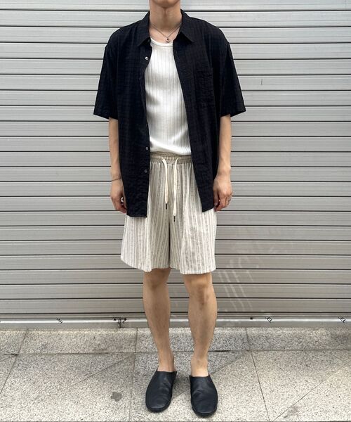 FABREGAT(ファブレガ)の「サボストライプバミューダパンツ(オートミール)(その他パンツ・レディース・その他・2/3)」の2枚目の写真