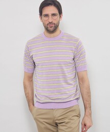 【LEON掲載】リネンボーダーニットTシャツ