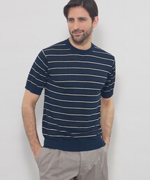 MACKINTOSH LONDON | 【LEON掲載】リネンボーダーニットTシャツ(Tシャツ/カットソー)
