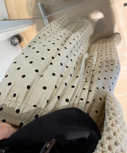 REBALANCE（リバランス）の「ドットワイドパンツ（デニムパンツ・レディース・A/B/C・MEDIUM/LARGE/X-LARGE）」の10枚目の写真