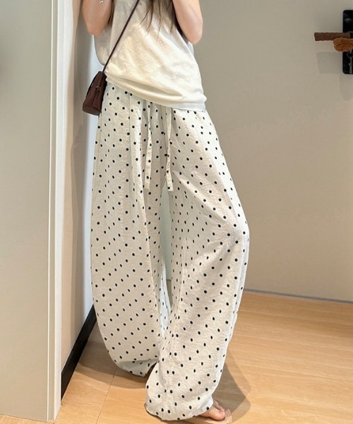 REBALANCE（リバランス）の「ドットワイドパンツ（デニムパンツ・レディース・A/B/C・MEDIUM/LARGE/X-LARGE）」の14枚目の写真
