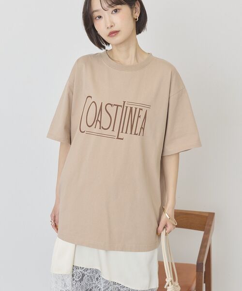 AMERICAN HOLIC(アメリカンホリック)の「COASTLINEA ロゴTシャツ(Tシャツ/カットソー・レディース・ブラウン/レッド/ブラック/チャコールグレー・FREE)」の20枚目の写真
