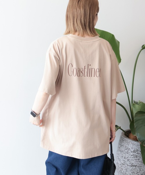 AMERICAN HOLIC(アメリカンホリック)の「COASTLINEA ロゴTシャツ(Tシャツ/カットソー・レディース・ブラウン/レッド/ブラック/チャコールグレー・FREE)」の9枚目の写真