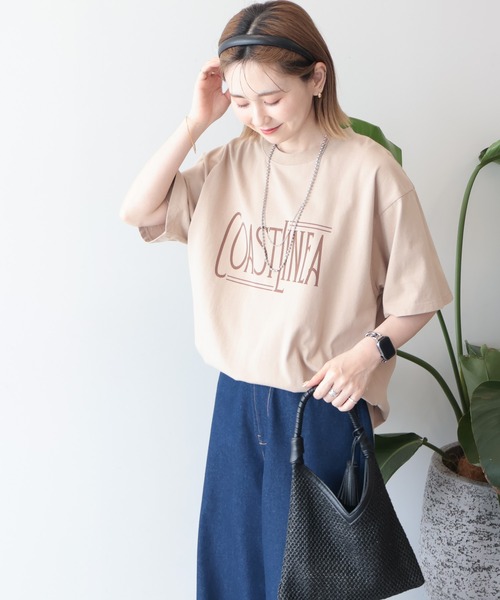 AMERICAN HOLIC(アメリカンホリック)の「COASTLINEA ロゴTシャツ(Tシャツ/カットソー・レディース・ブラウン/レッド/ブラック/チャコールグレー・FREE)」の11枚目の写真