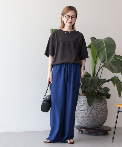 AMERICAN HOLIC(アメリカンホリック)の「COASTLINEA ロゴTシャツ(Tシャツ/カットソー・レディース・ブラウン/レッド/ブラック/チャコールグレー・FREE)」の14枚目の写真
